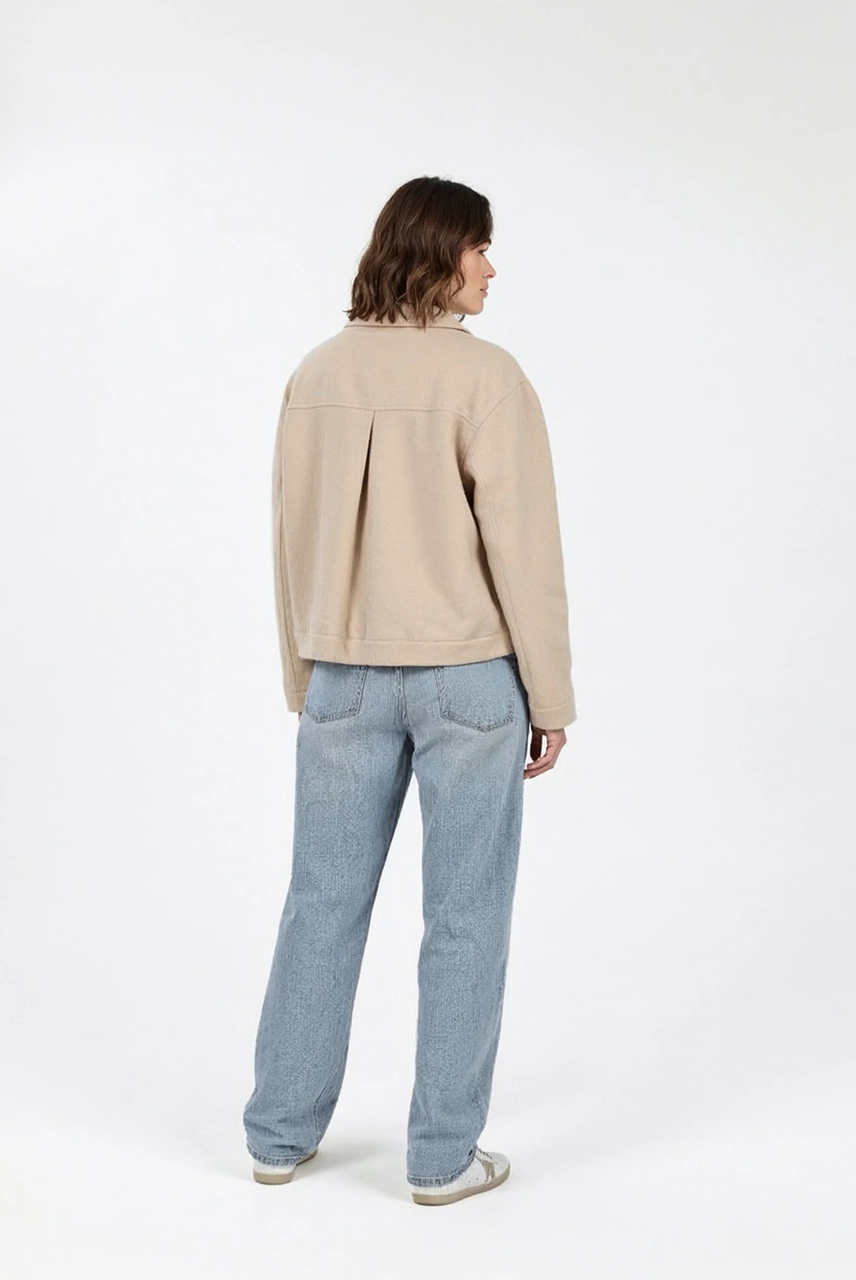 Cropped wool jacket - Image 3