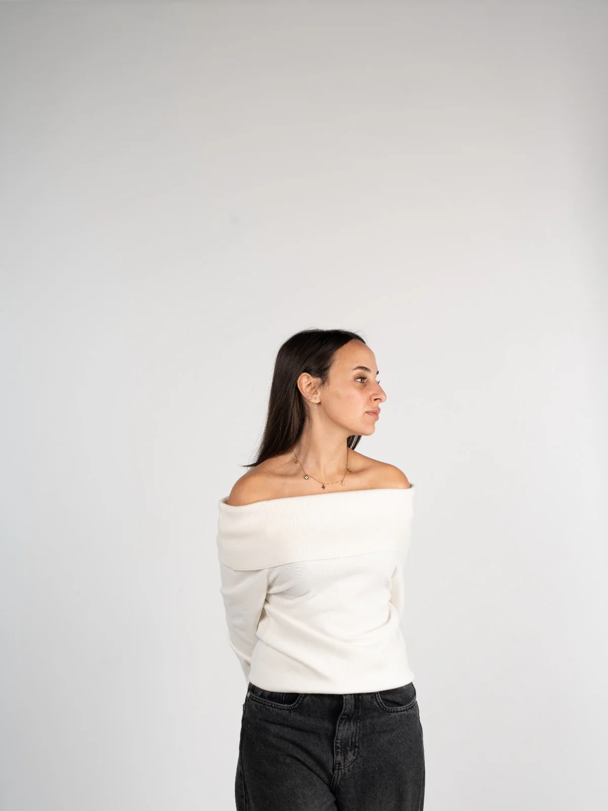 Knitted Off-Shoulder Top - Image 3