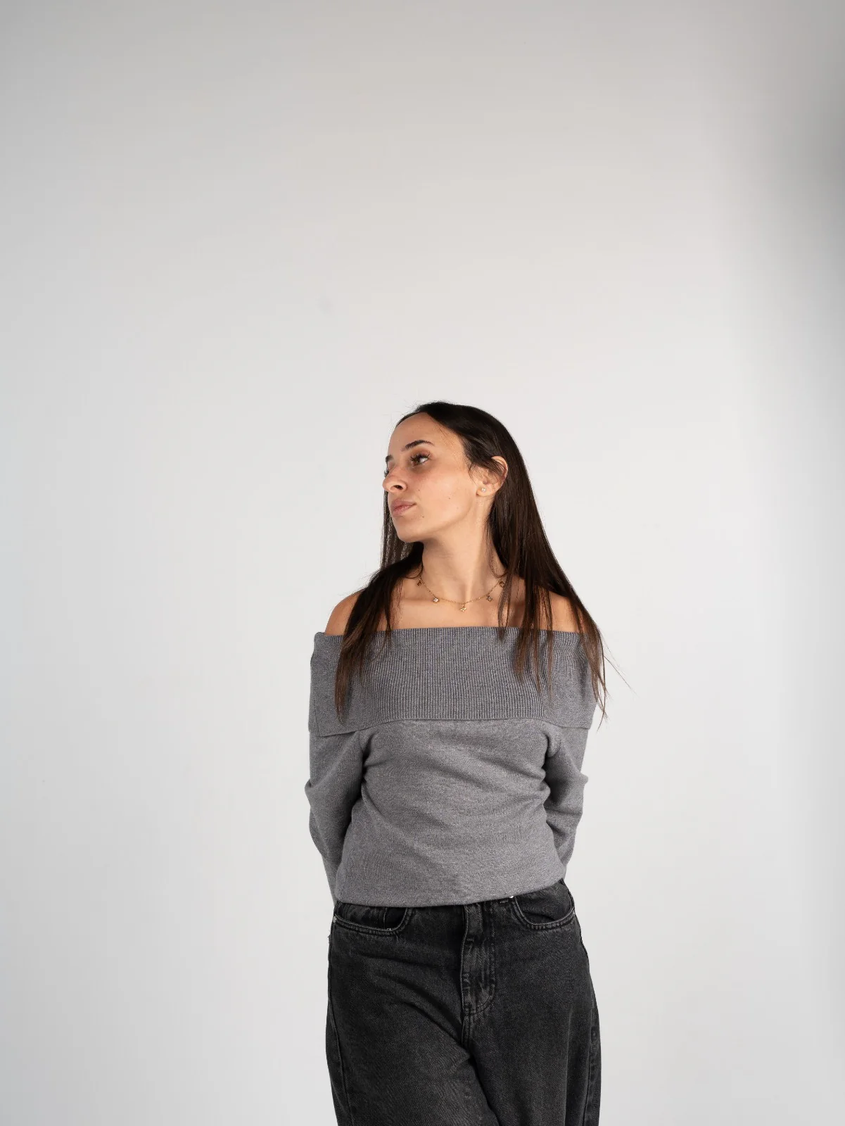 Knitted Off-Shoulder Top - Image 9