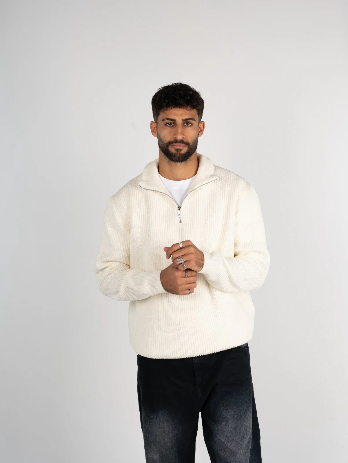 Knitted Quarter Zipper - Image 12