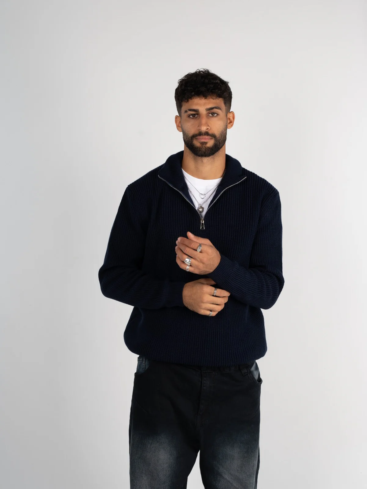 Knitted Quarter Zipper - Image 16