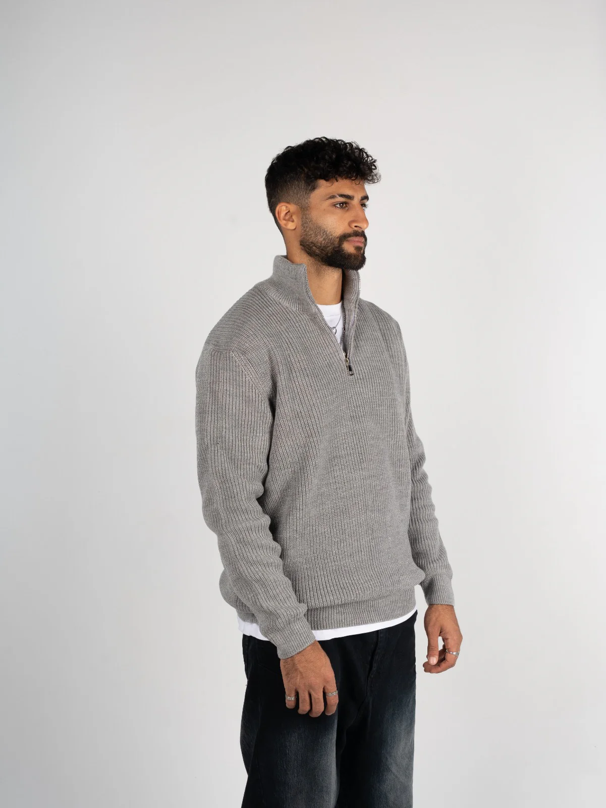 Knitted Quarter Zipper - Image 3