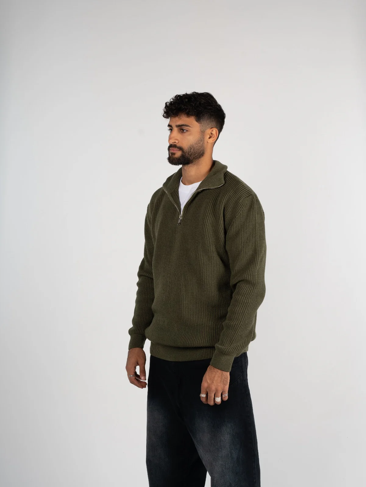 Knitted Quarter Zipper - Image 7