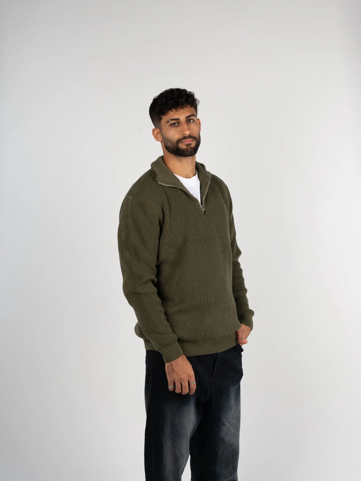 Knitted Quarter Zipper - Image 8