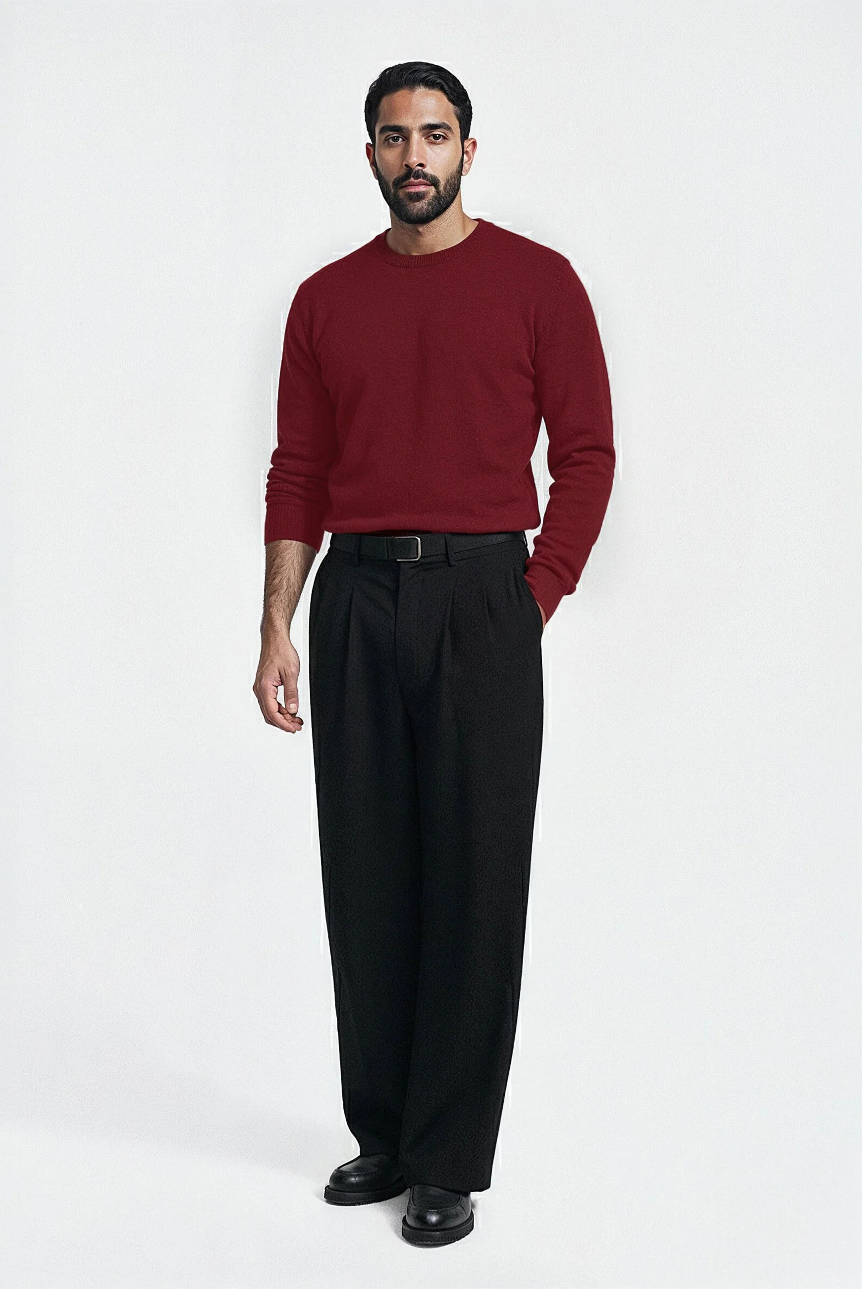 Wide leg pleated pants - Image 3