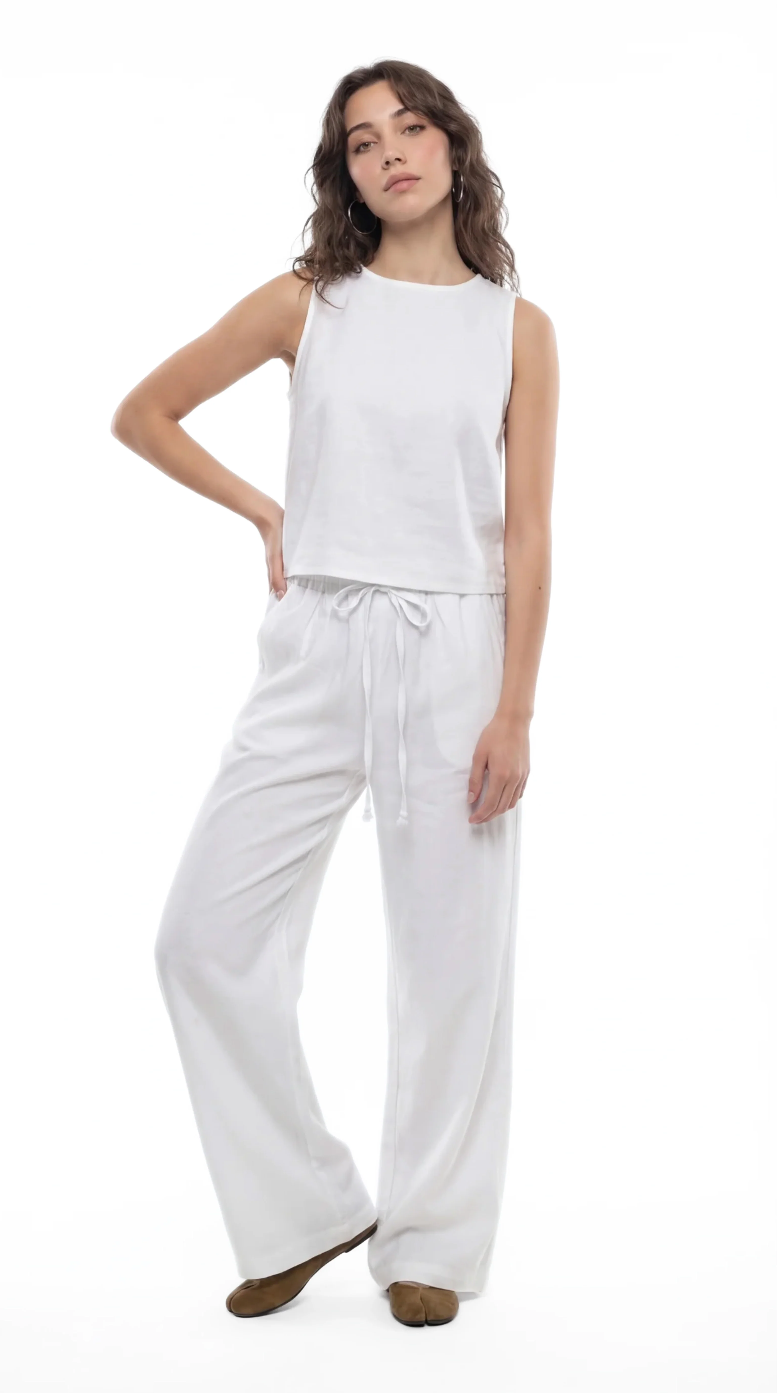 Sleeveless Linen Set - Image 4