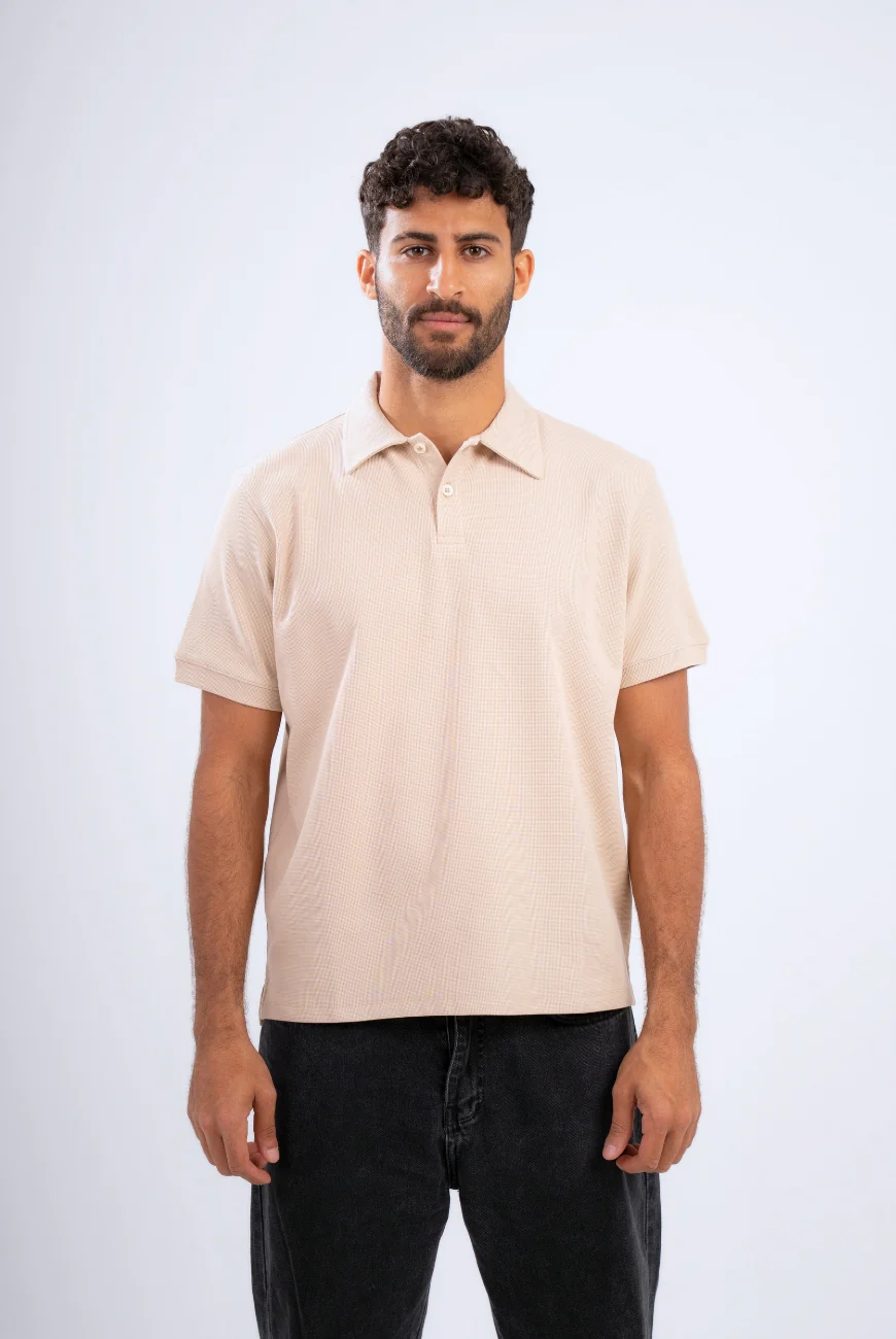 Textured Polo T-shirt - Image 10